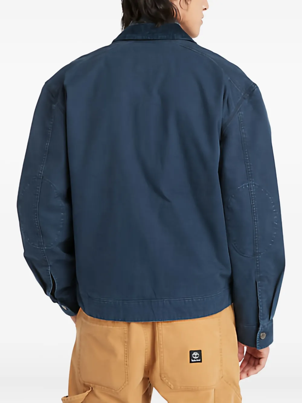 Timberland Jack met ribfluwelen kraag en zak BLUE