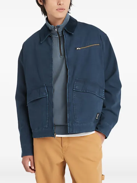 Timberland corduroy-collar pocket jacket