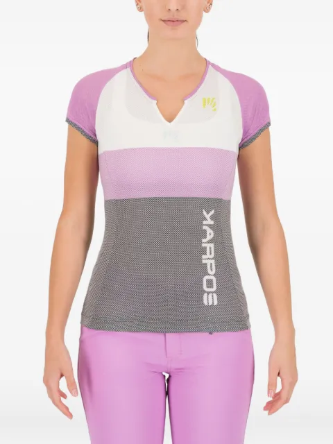 KARPOS Camiseta esportiva gola V com recortes