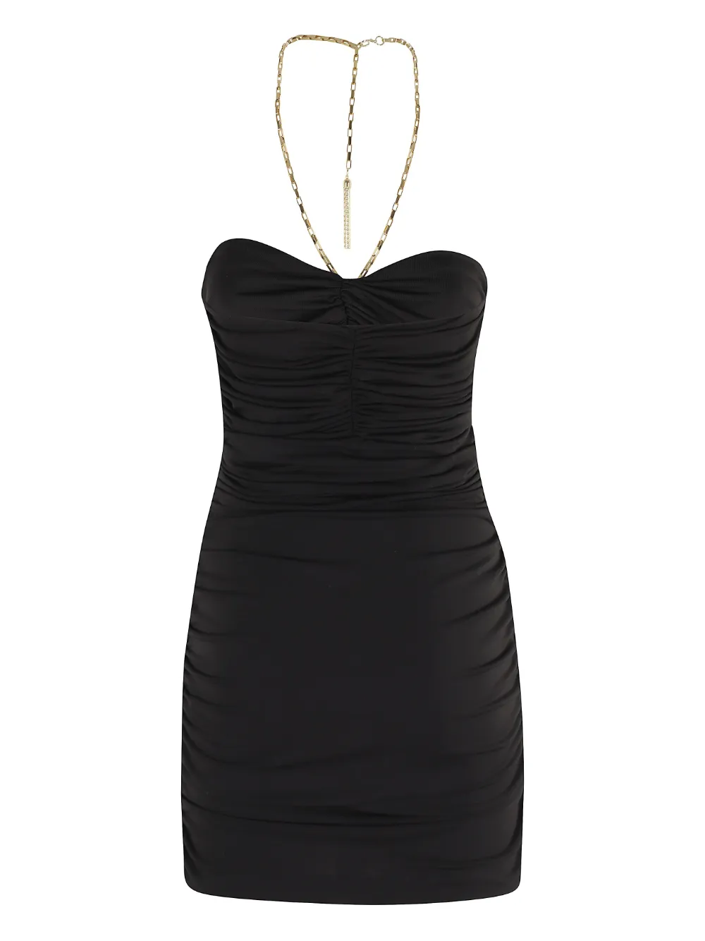 Amen chain-detail mini dress Zwart