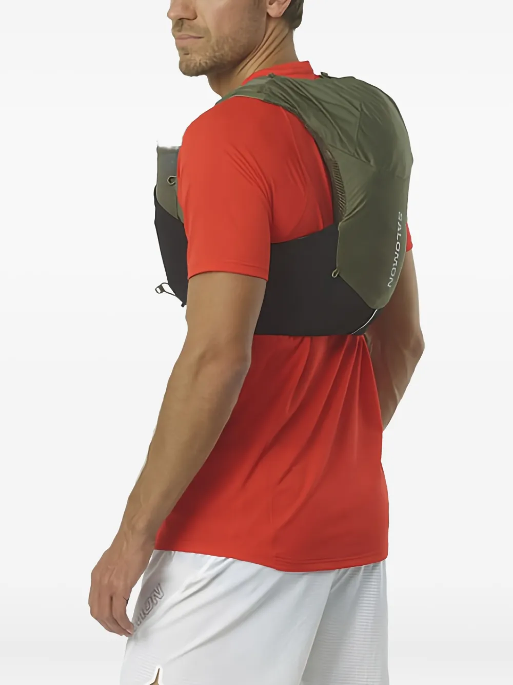 Salomon Adjustable Running Vest In Green
