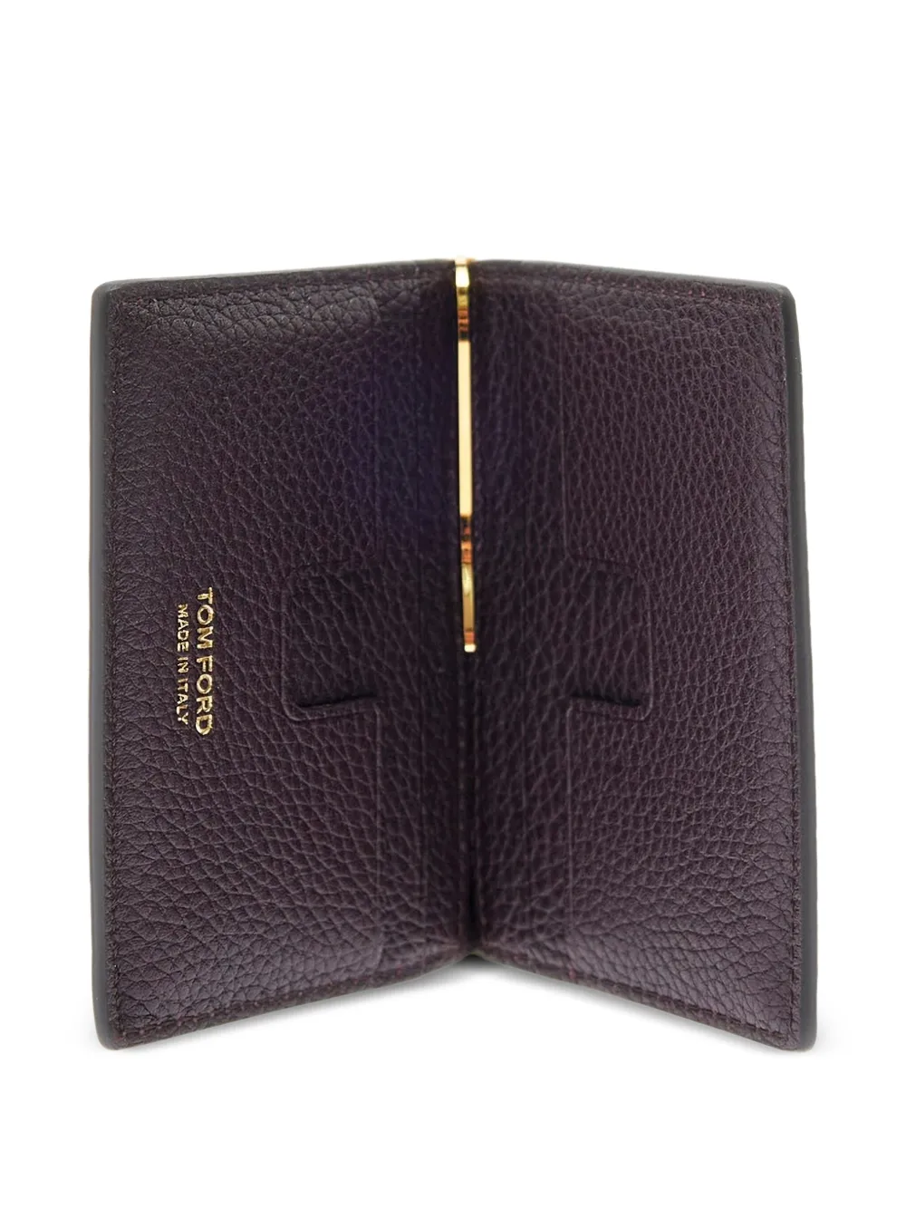 TOM FORD Leren pasjeshouder Paars