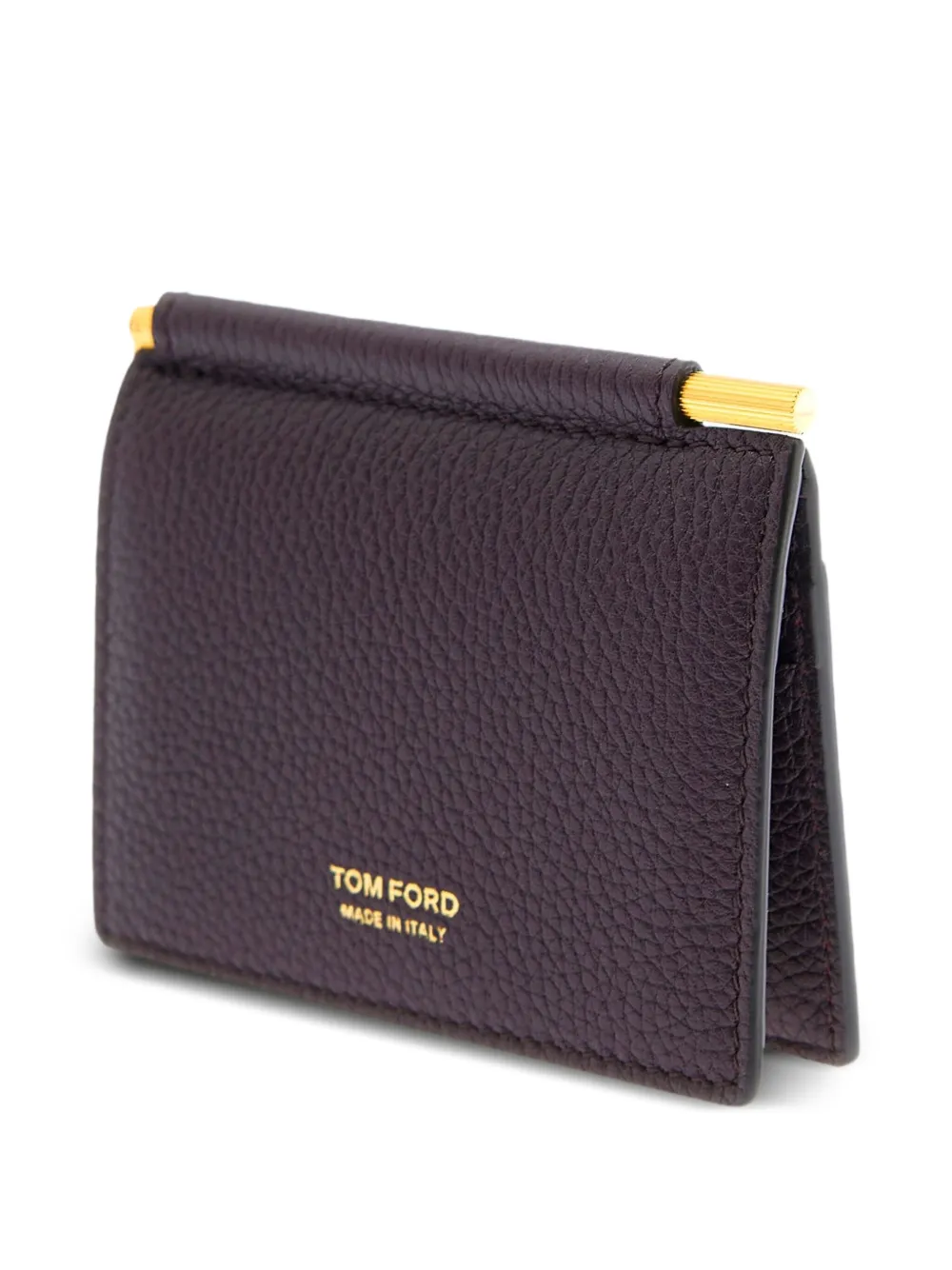 TOM FORD Leren pasjeshouder Paars