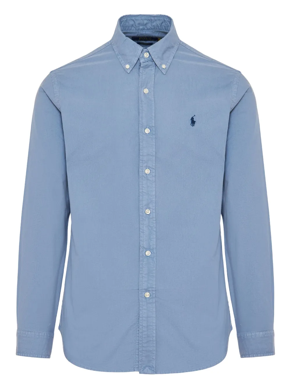Polo Ralph Lauren embroidered-logo cotton shirt | Blue | Image 1
