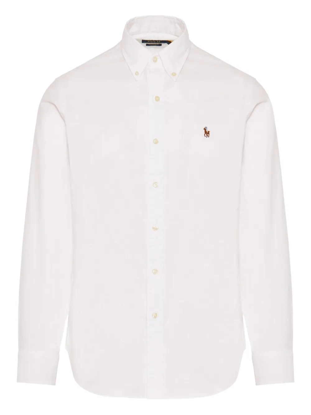 Polo Ralph Lauren long-sleeve logo-embroidered shirt Wit