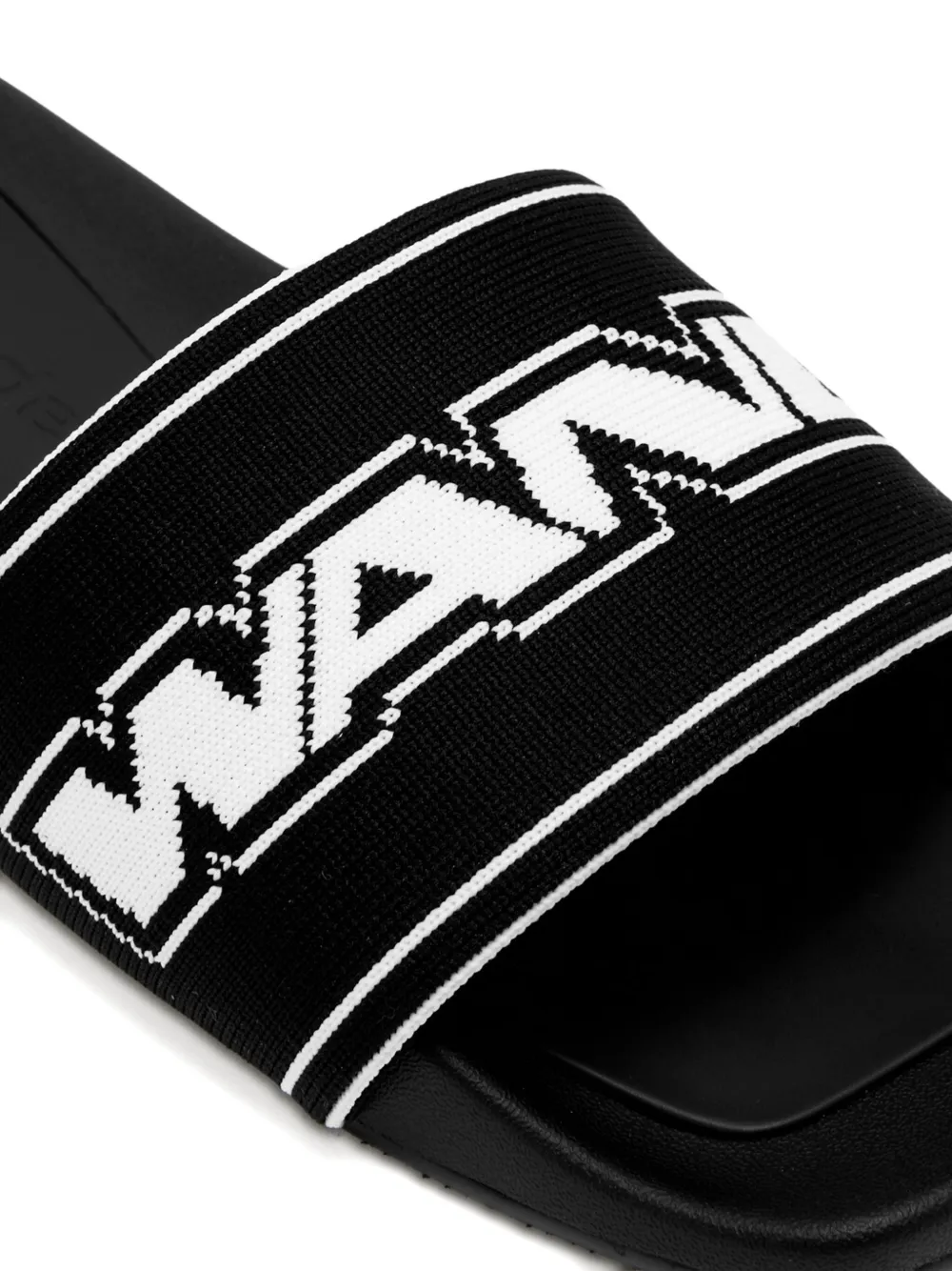 Alexander Wang Slippers met logobandje Zwart
