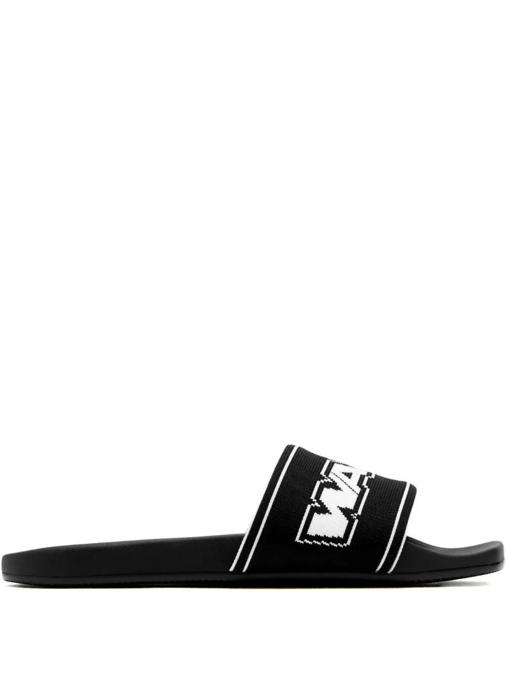 Alexander Wang logo-strap slides | Black | Image 1