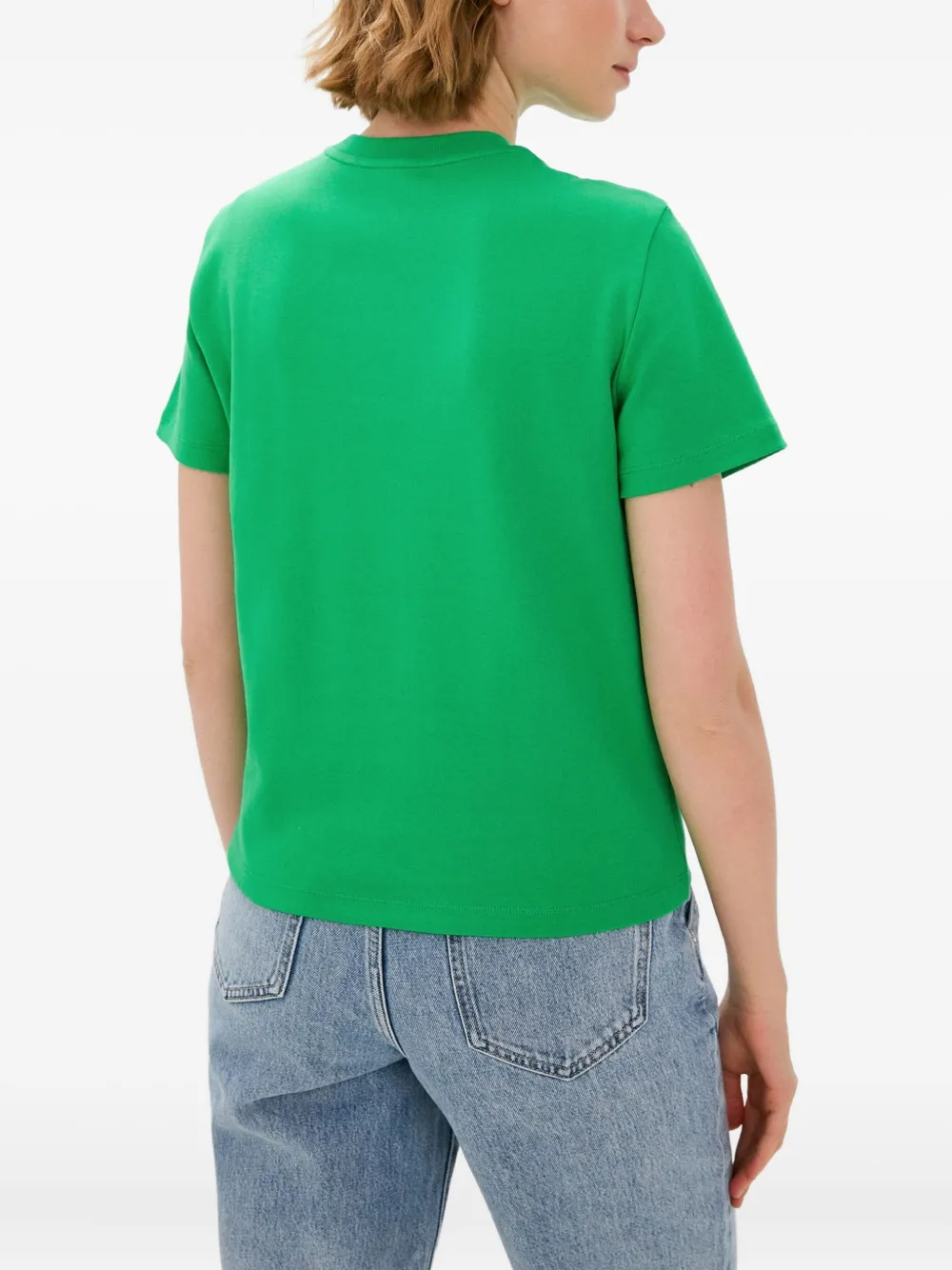 Miss Sixty Crew-neck Short-sleeve T-shirt In Green