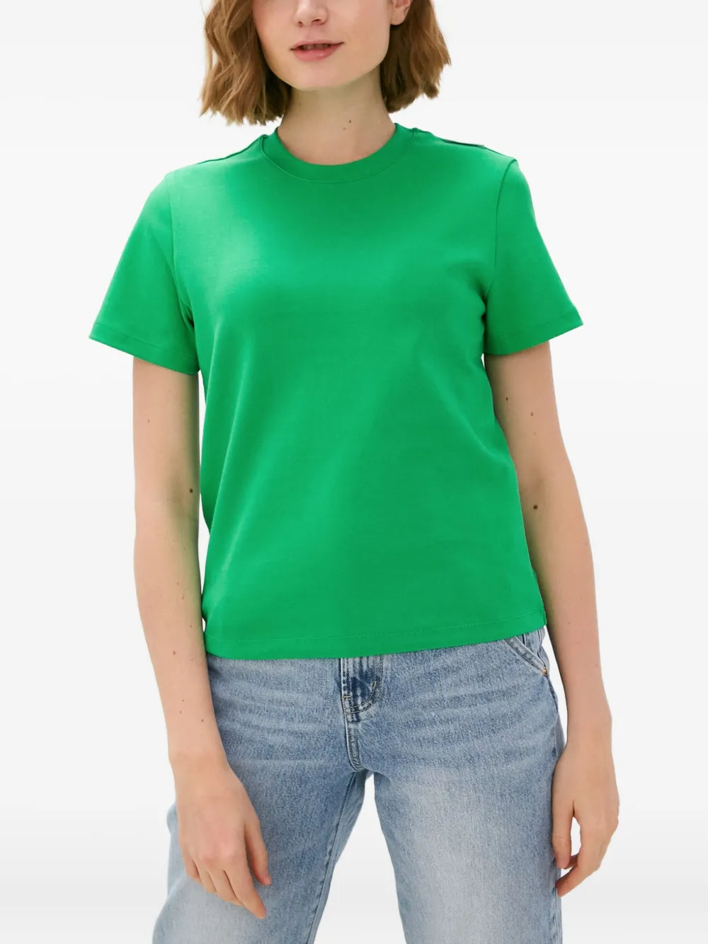 Miss Sixty Crew-neck Short-sleeve T-shirt In Green