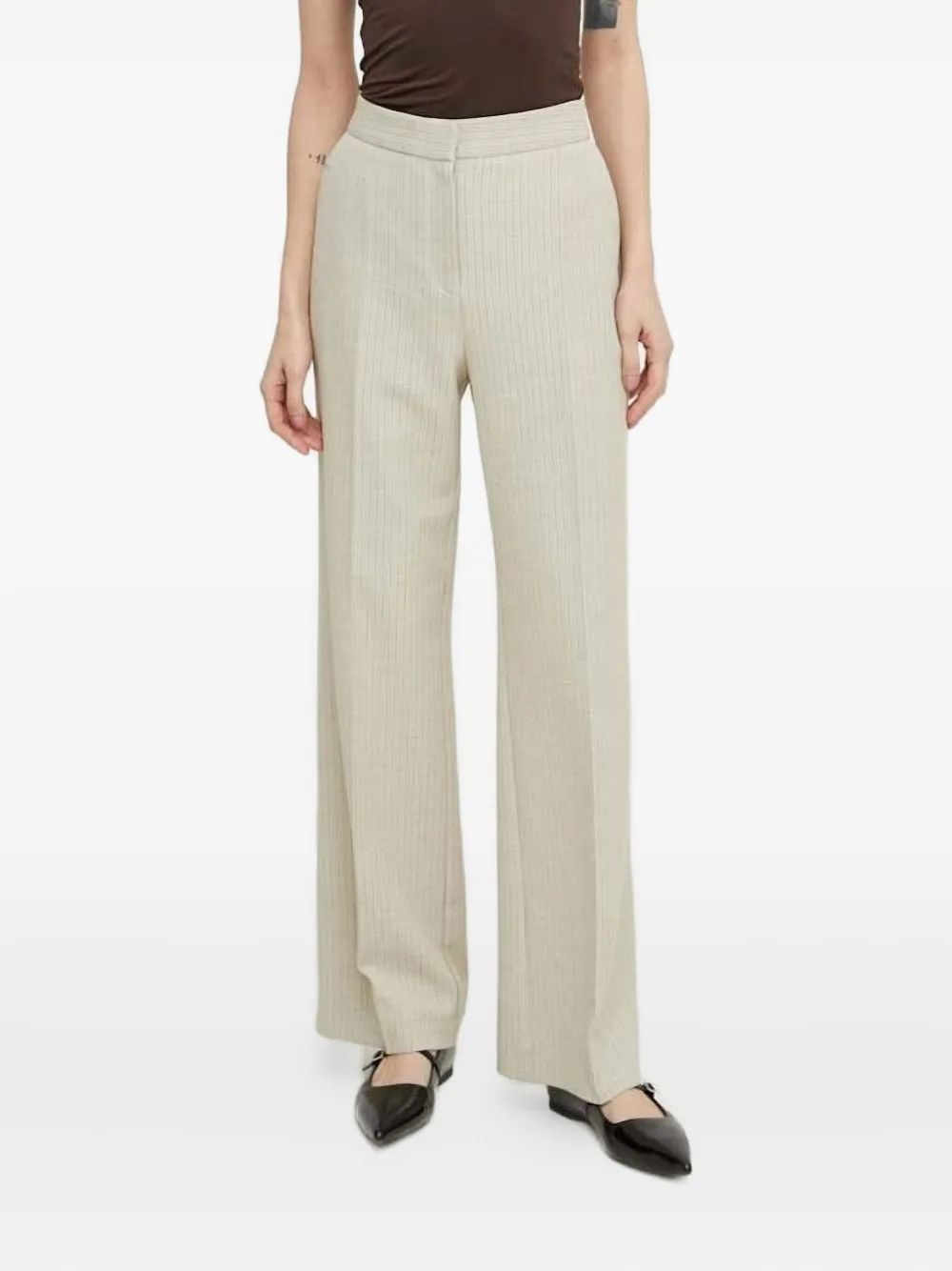 Lovechild Broek met wijde pijpen Beige