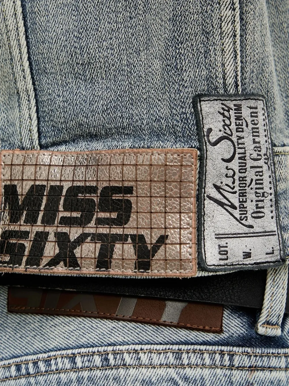 Miss Sixty Denim jack met logopatch Blauw