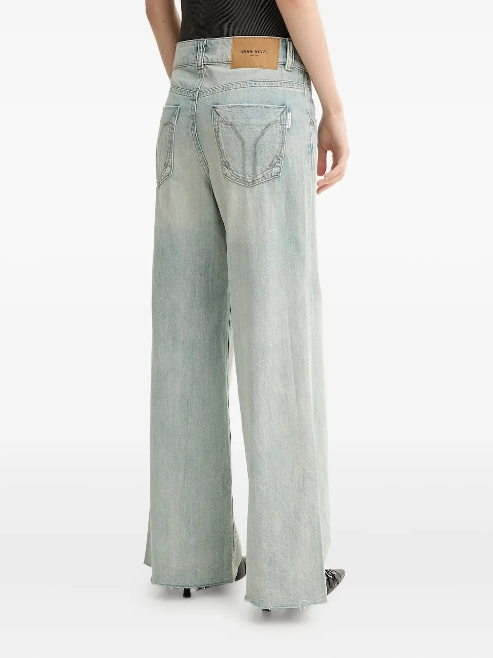 Miss Sixty Jeans met franje - Blauw