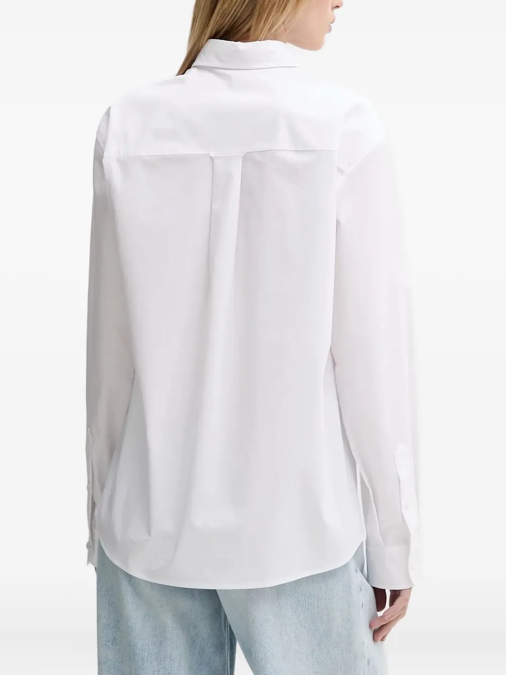 Miss Sixty Lips-print Sequin-embellished Shirt In White