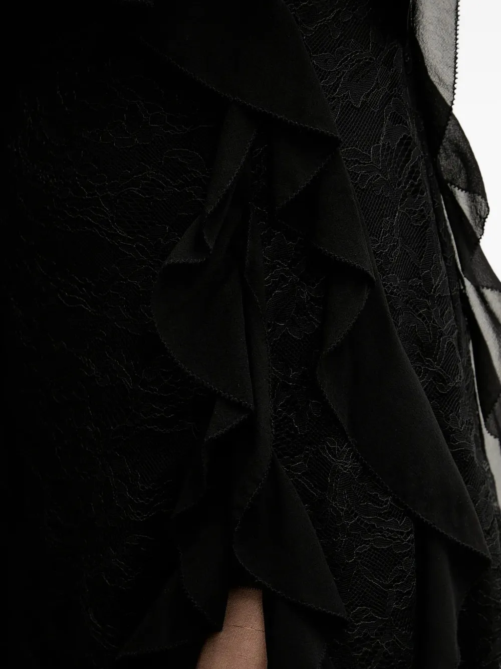 Miss Sixty Midi-jurk met ruches Zwart