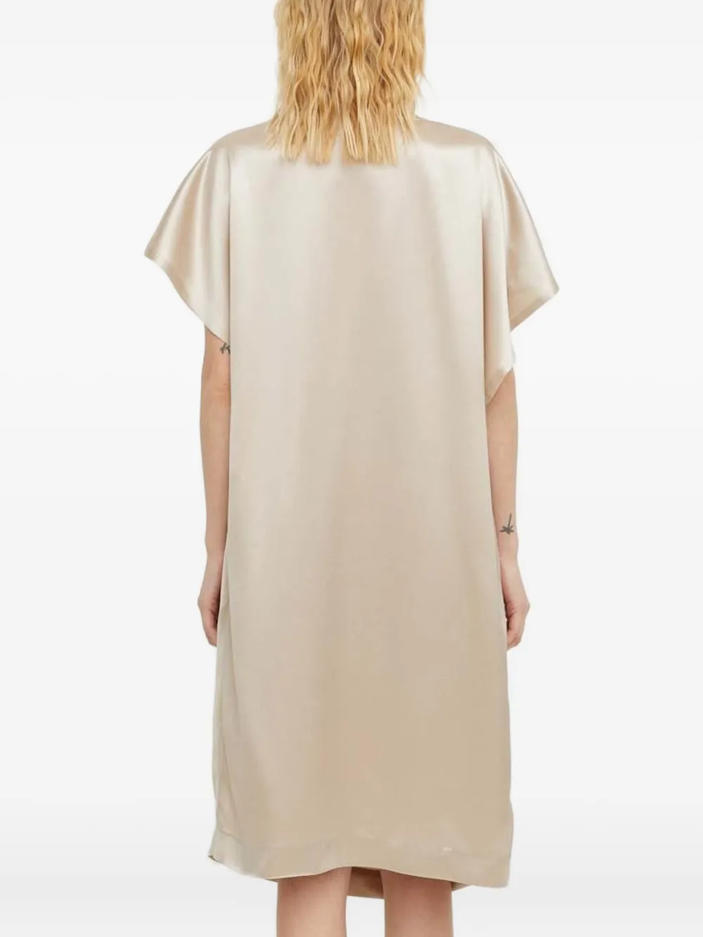 lovechild Midi-jurk met col Beige