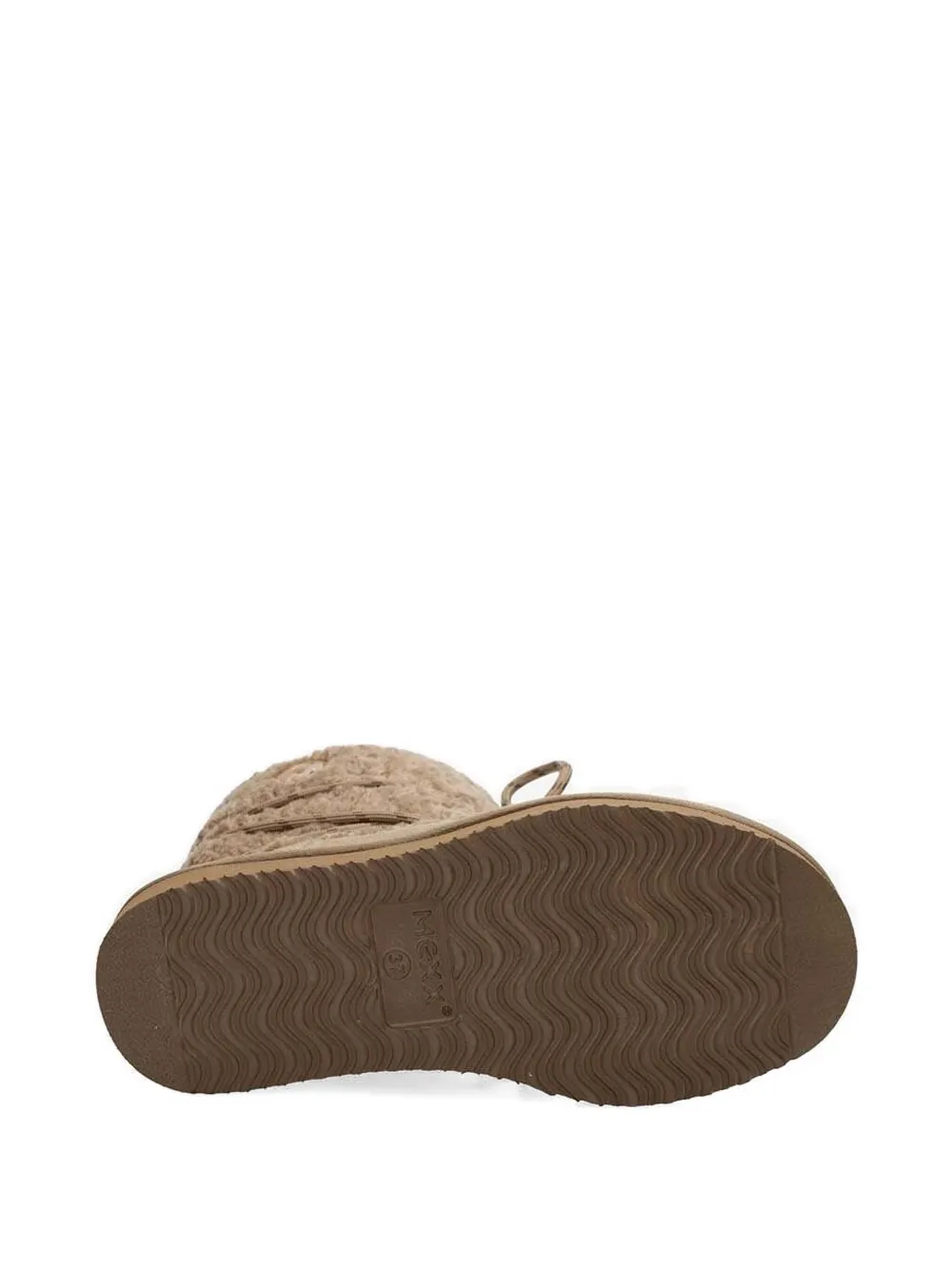 Mexx Lace-up Teddy Boots In Brown