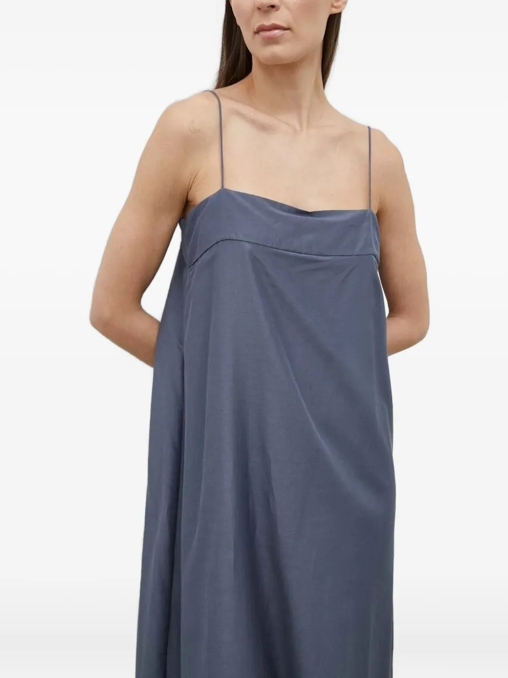 lovechild Maxi-jurk met vierkante hals Blauw