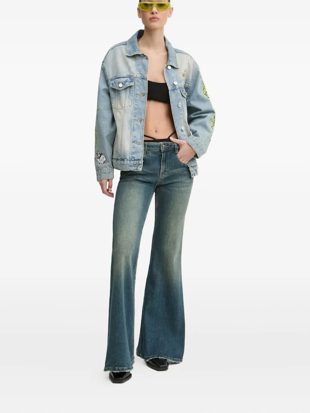 Miss Sixty bikini-waist flared jeans | Blue | Image 1