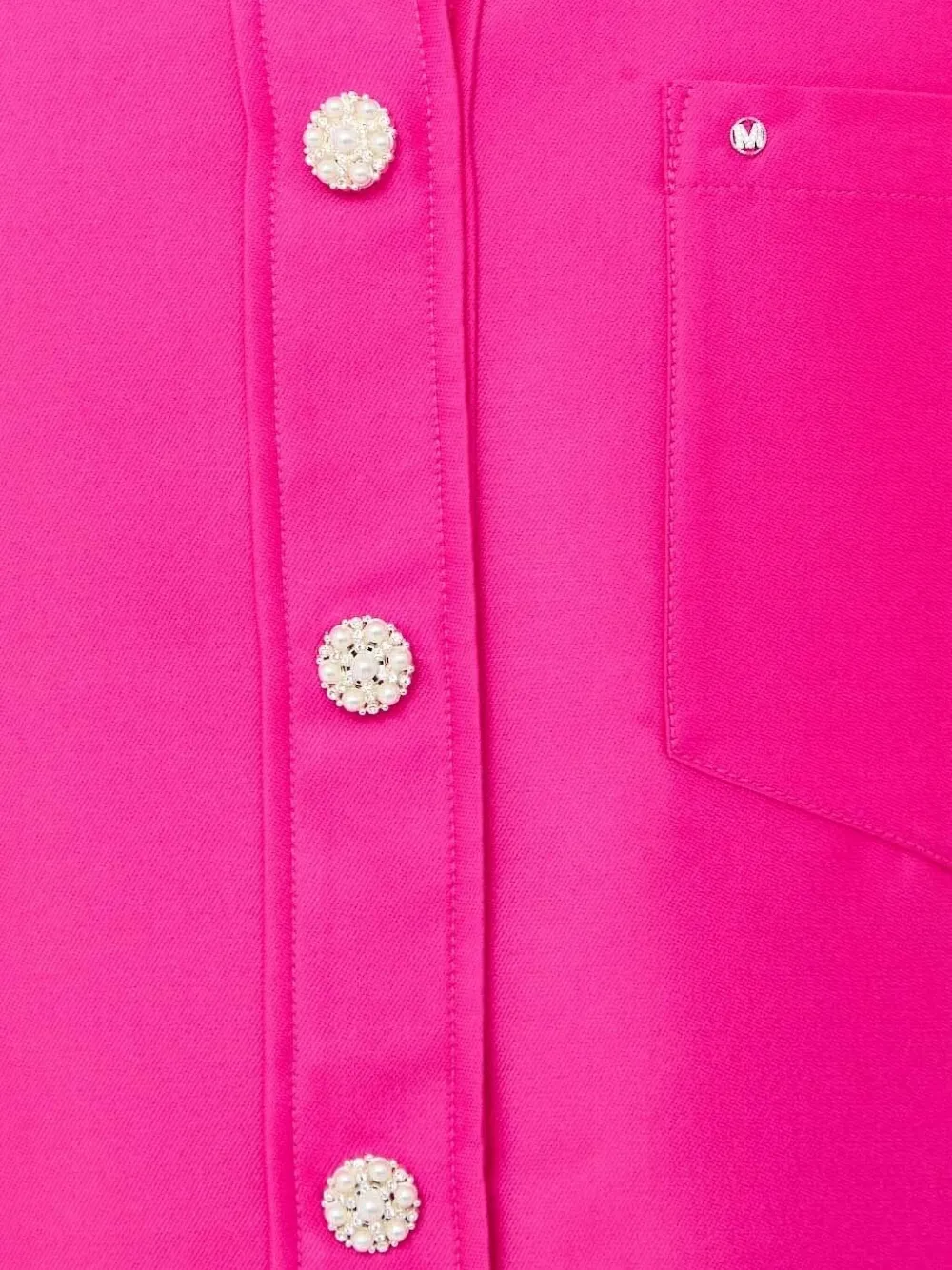 Miss Sixty Blouse verfraaid met parel Roze