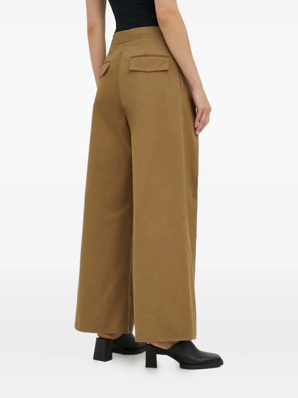 Lovechild pleated-front wide-leg trousers - Bruin