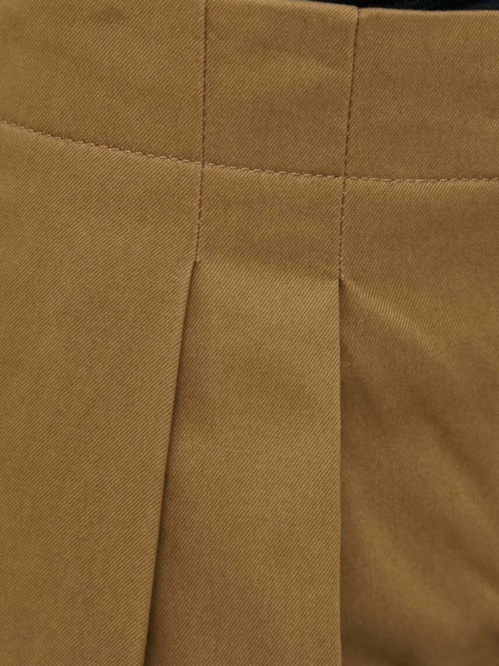 lovechild Broek met wijde pijpen en geplooide voorkant Bruin