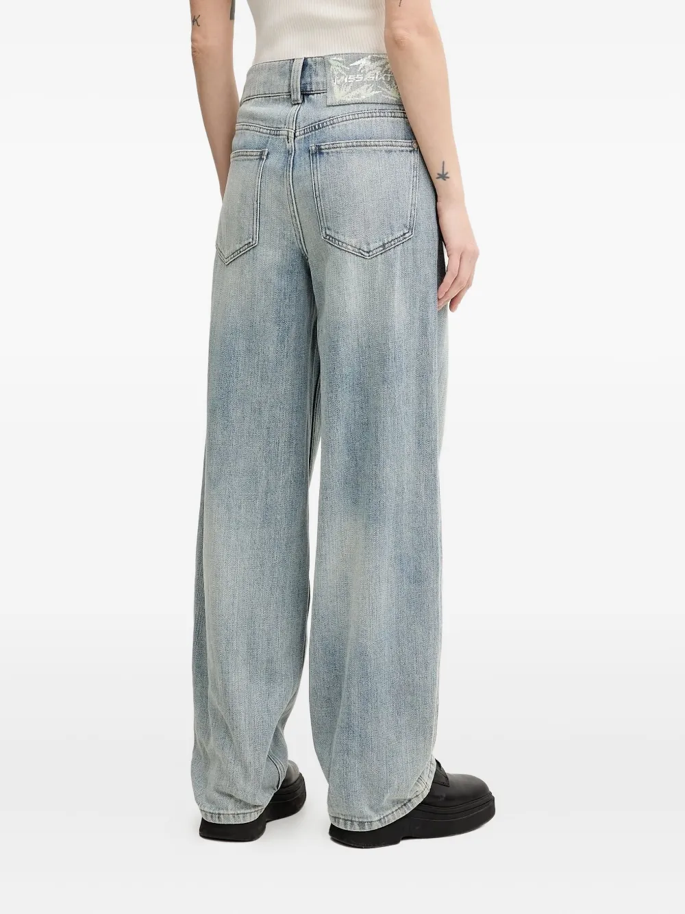 Miss Sixty Jeans met wijde pijpen - Blauw