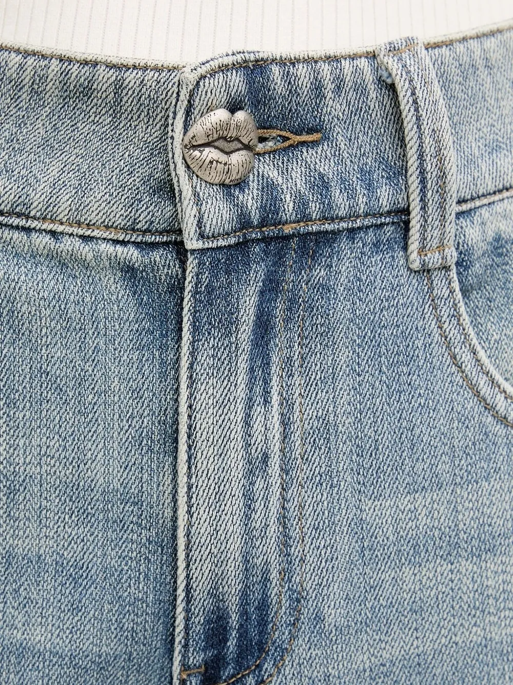 Miss Sixty Jeans met wijde pijpen Blauw