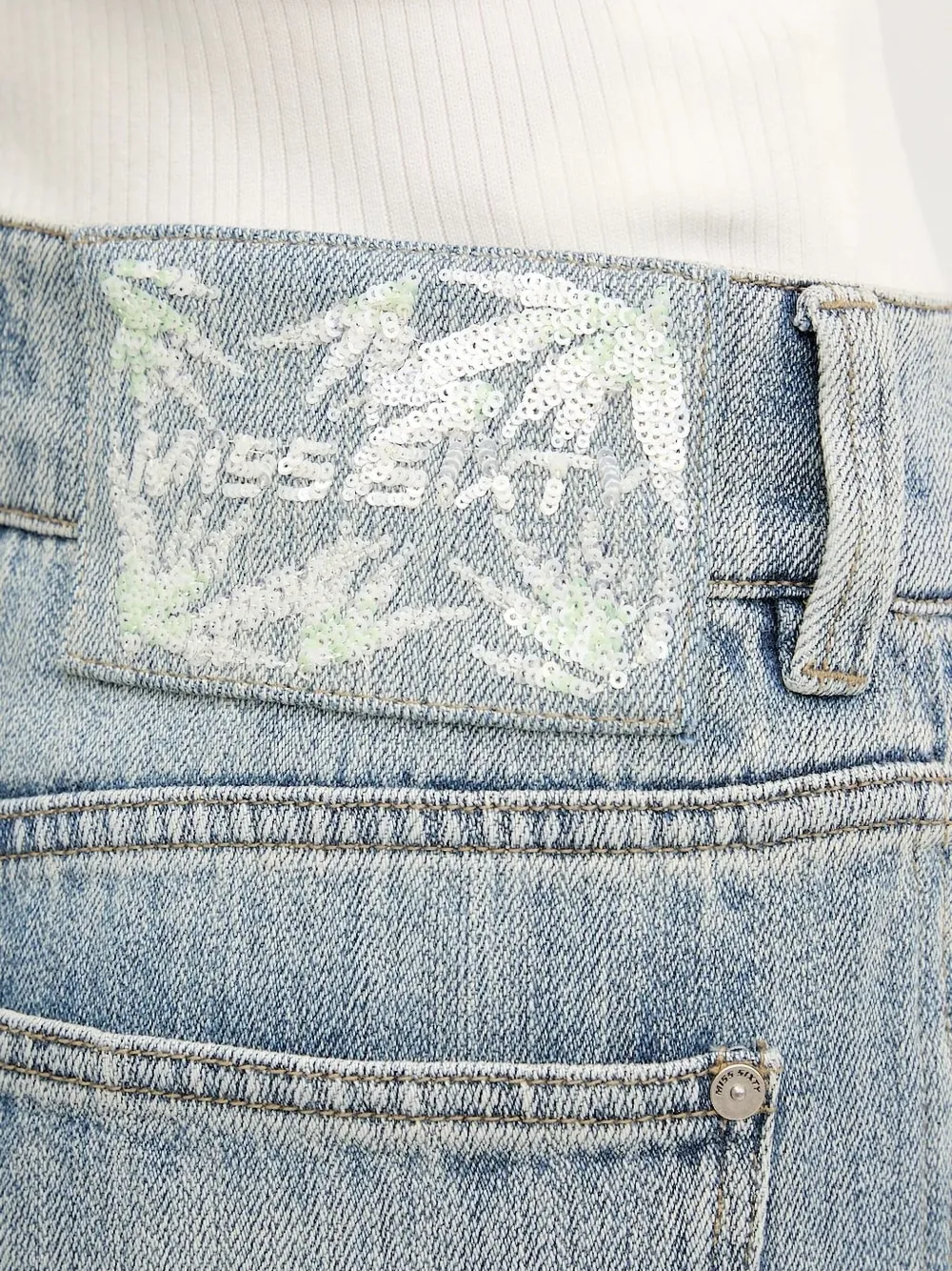 Miss Sixty Jeans met wijde pijpen Blauw