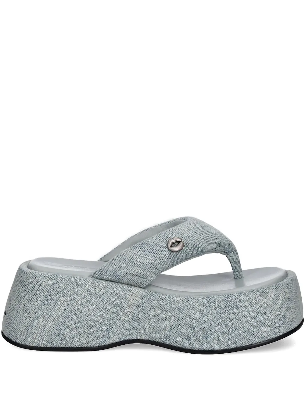 Miss Sixty denim slides Blue