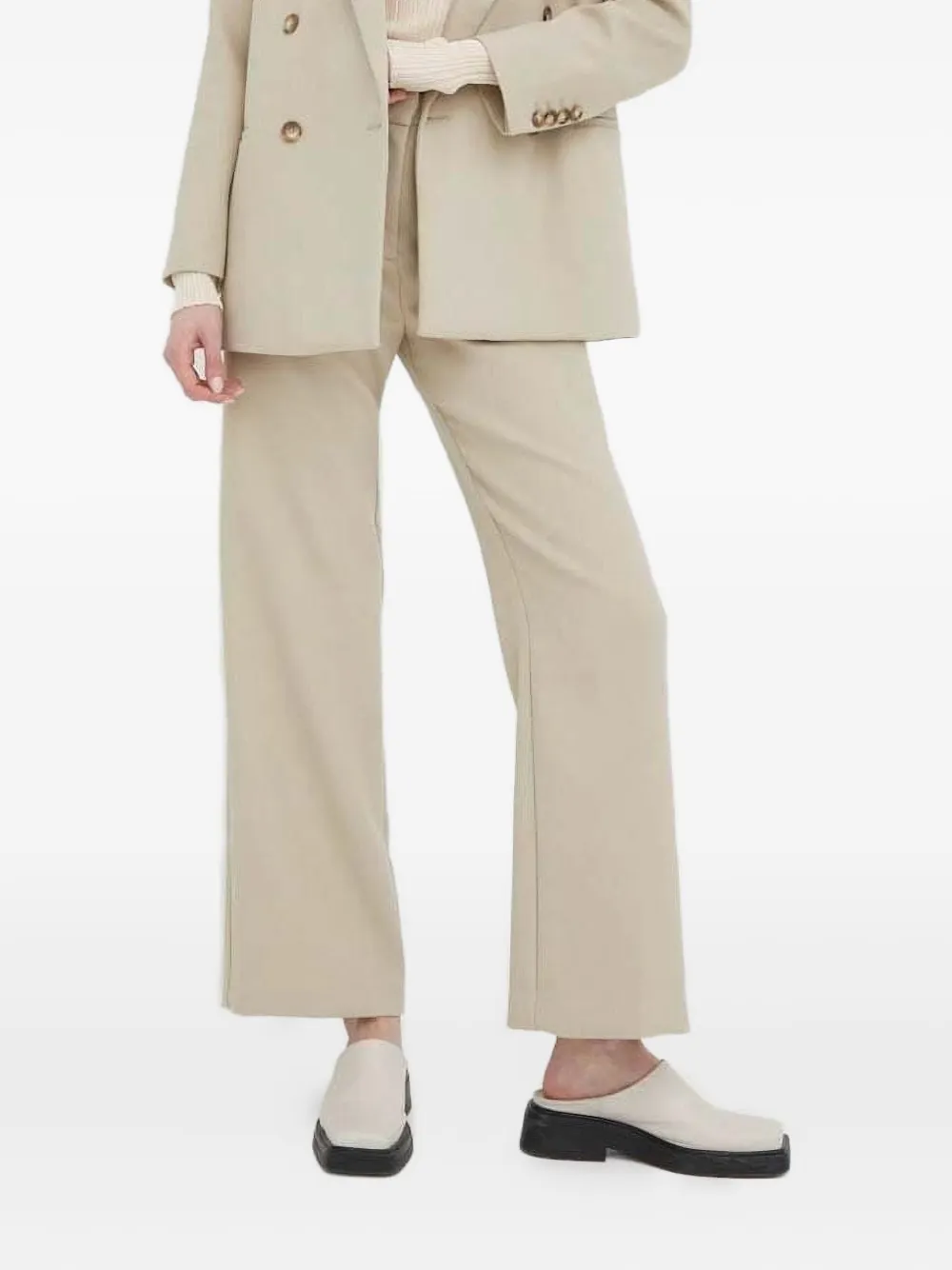 Lovechild High-waist broek met zak Beige