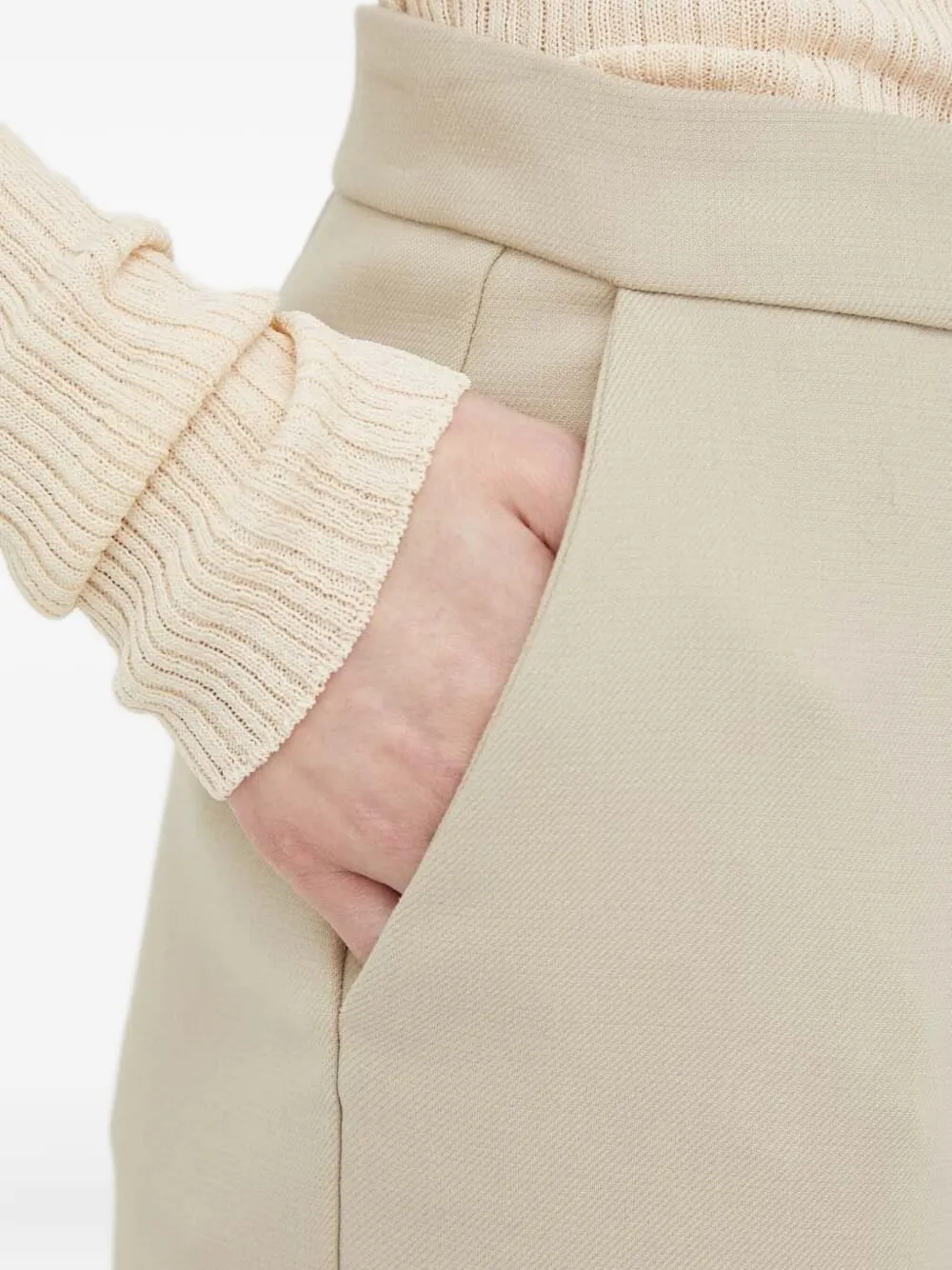 lovechild High-waist broek met zak Beige