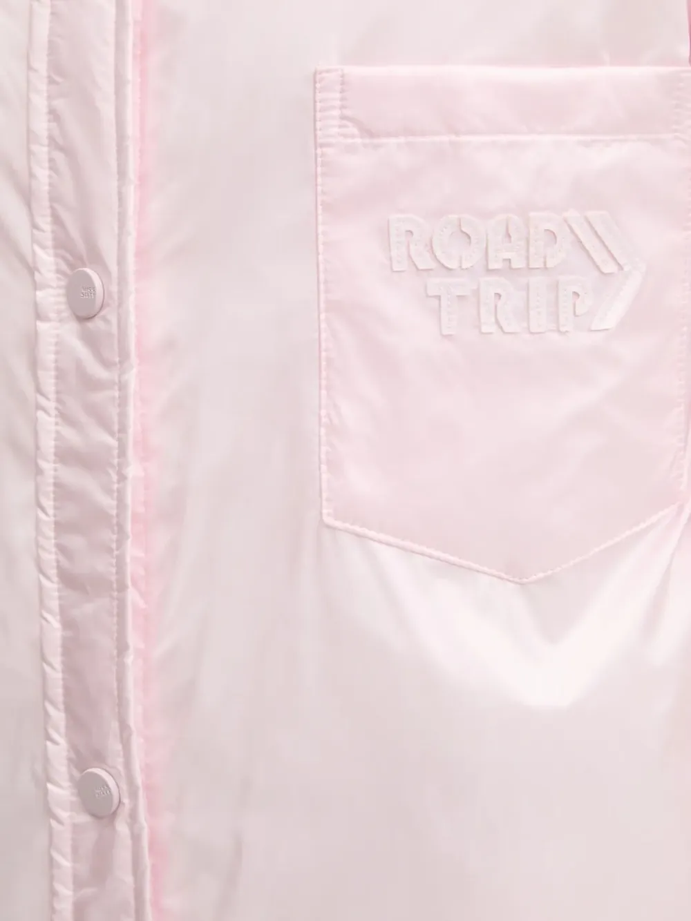 Miss Sixty letter-patch shirt jacket Roze
