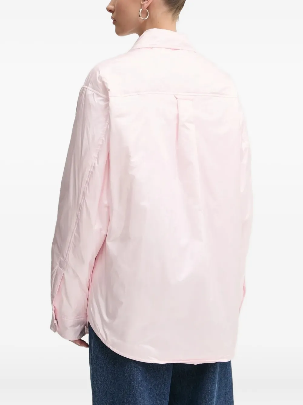 Miss Sixty letter-patch shirt jacket Roze