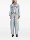 Miss Sixty lip-print sequin jeans - Blue