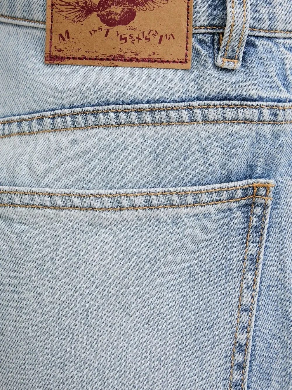 Miss Sixty Lip-print Sequin Jeans In Blue