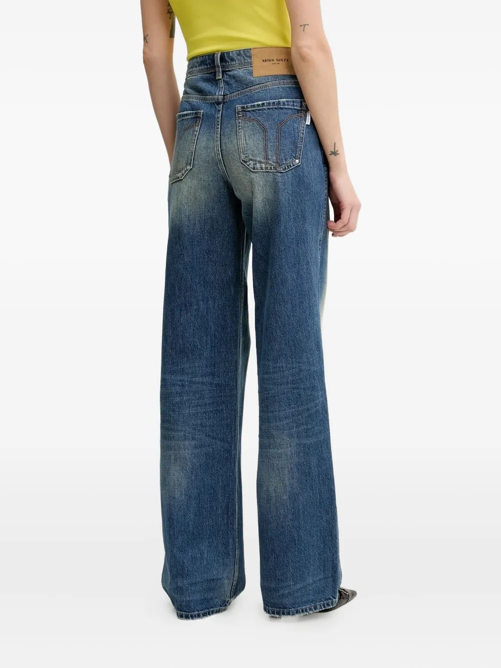 Miss Sixty Jeans met vervaagd effect - Blauw