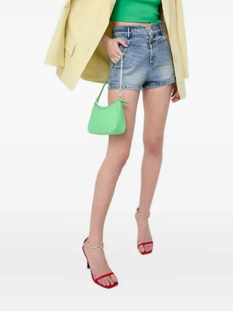 Miss Sixty chain-lock denim mini shorts