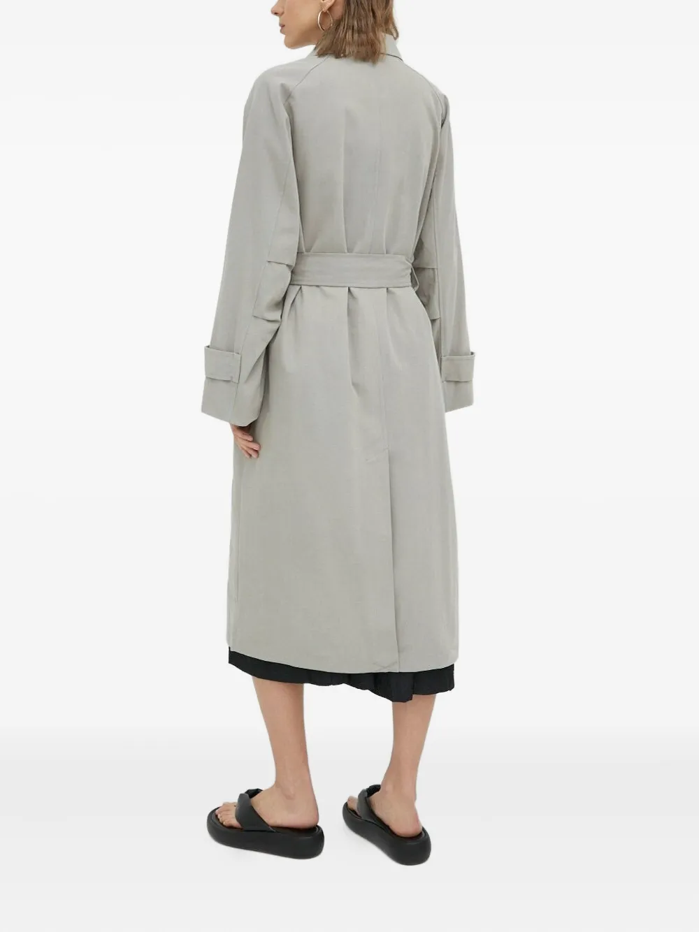 lovechild Janine trenchcoat met ceintuur Grijs
