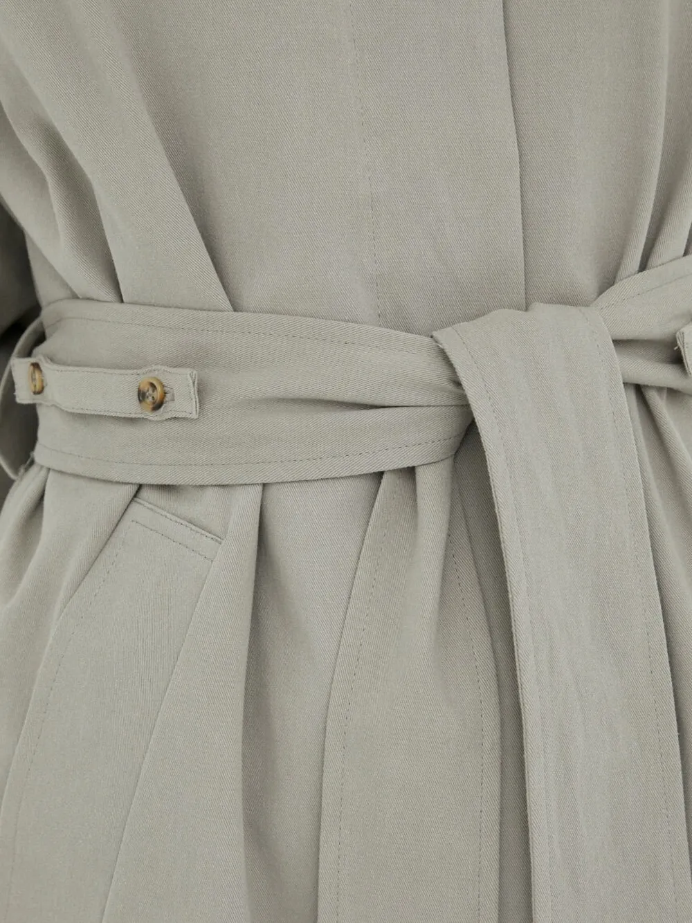 lovechild Janine trenchcoat met ceintuur Grijs