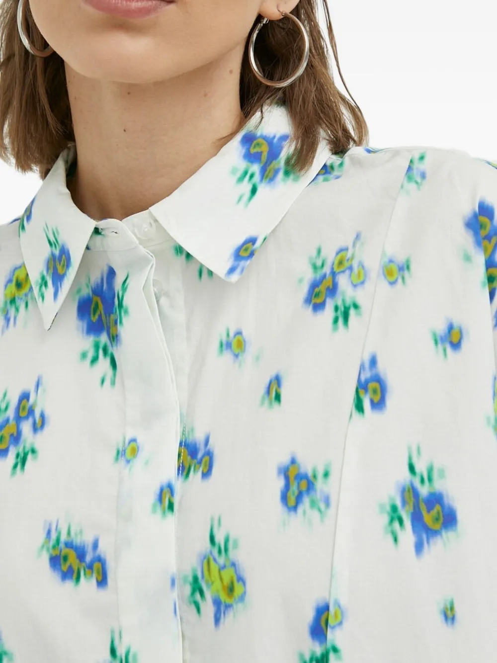 lovechild Blousejurk met bloemenprint Wit