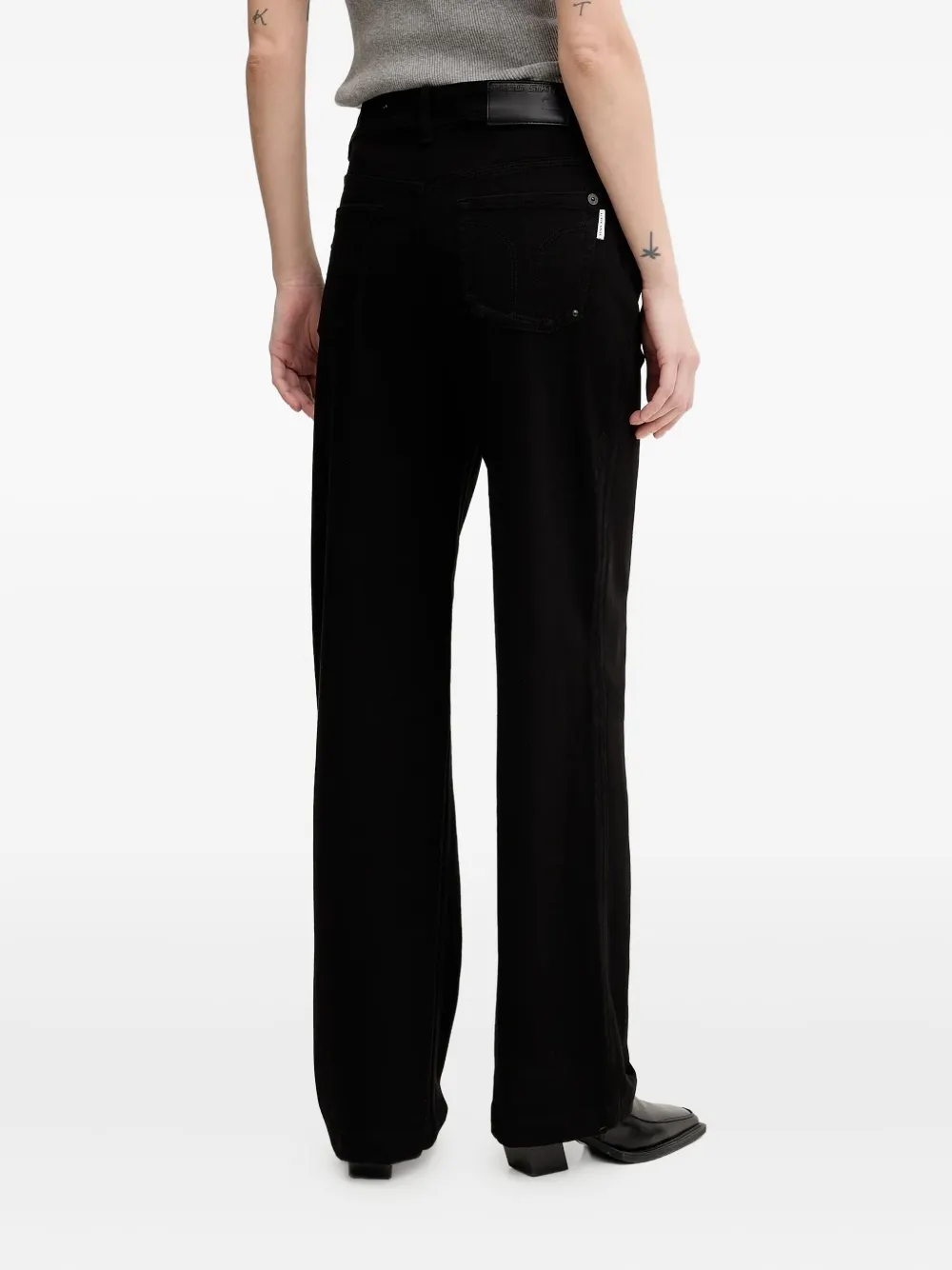 Miss Sixty Jeans met knoop- en ritssluiting - Zwart