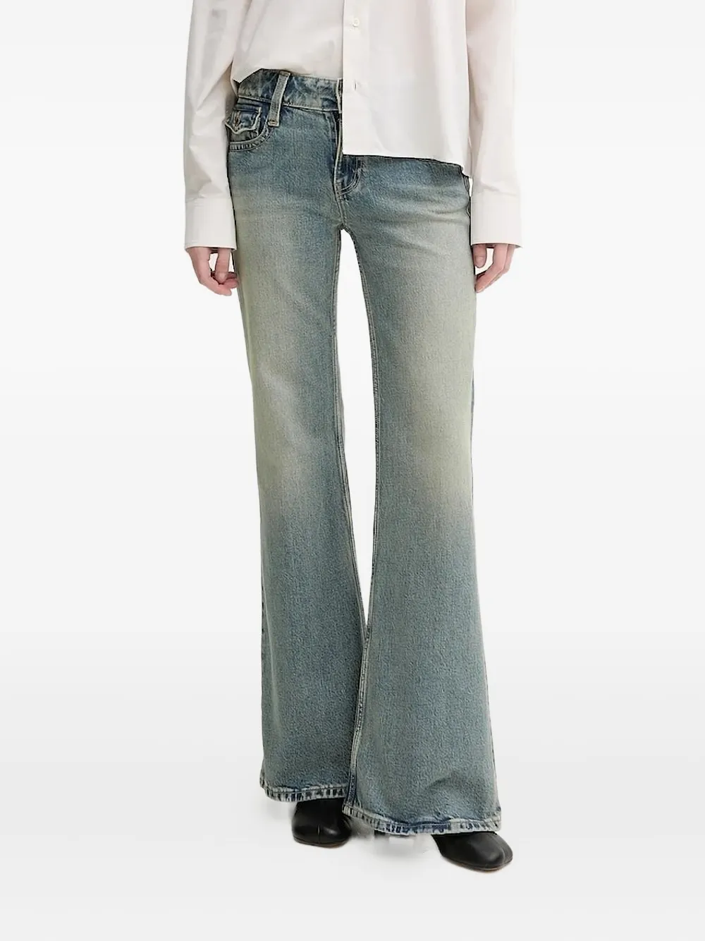 Miss Sixty Flared jeans met zakken Blauw
