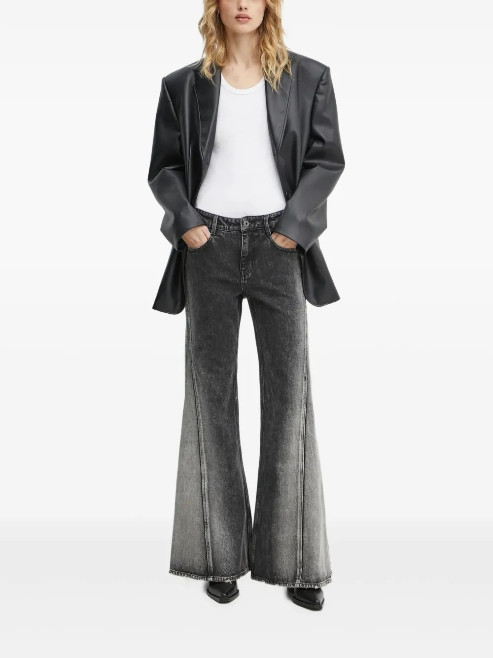 Miss Sixty Jeans met split Zwart