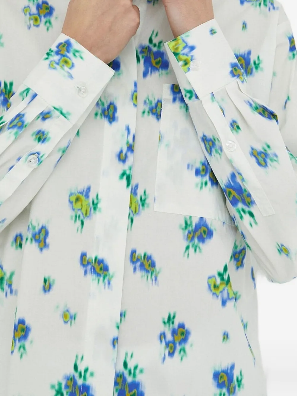 Floral-Print Button-Fastening Shirt