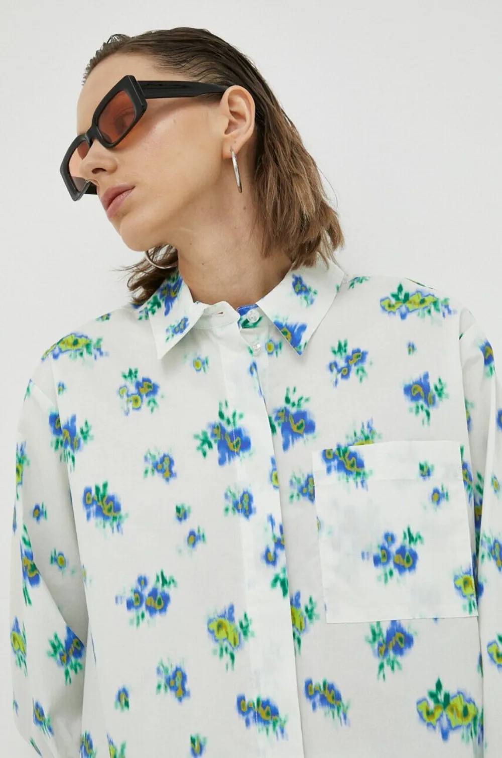 lovechild Blouse met bloemenprint Wit