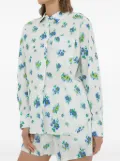 lovechild floral-print button-fastening shirt - White