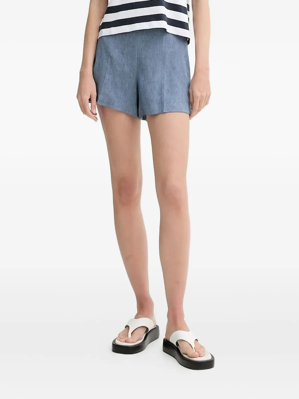 Theory Denim Shorts In Blue