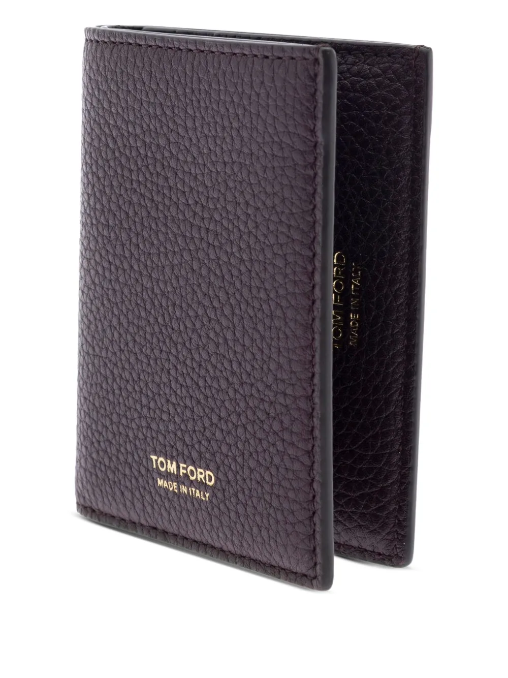 TOM FORD Leren pasjeshouder Paars