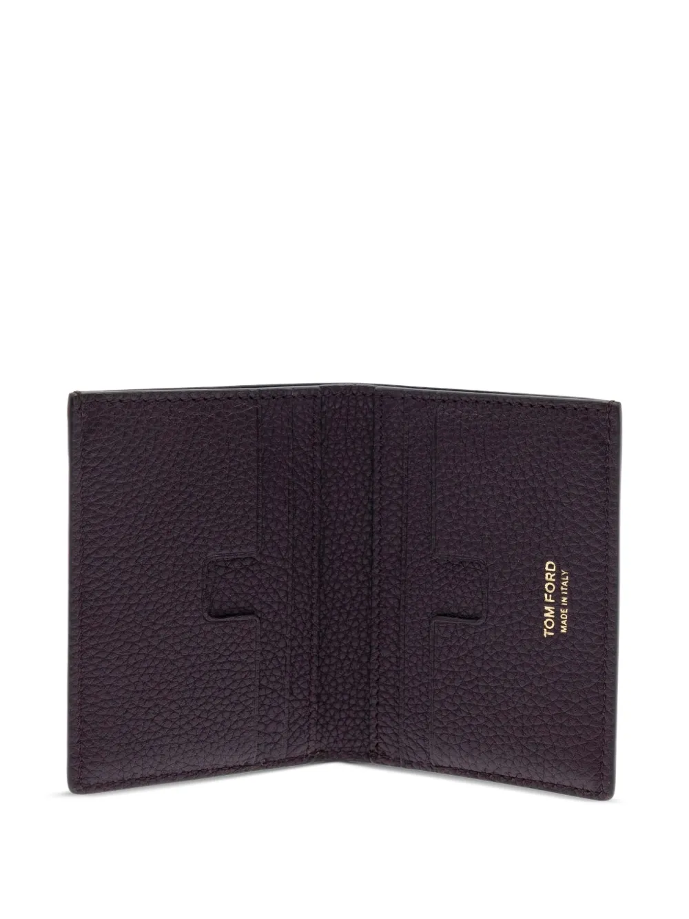 TOM FORD Leren pasjeshouder Paars