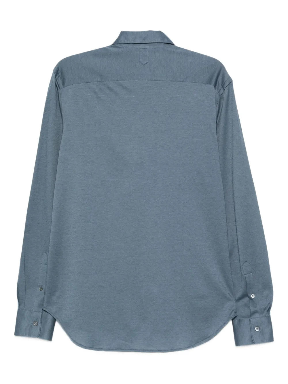 Canali Overhemd van katoenblend - Blauw